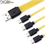 کابل شارژر 4 سر میکرو USB