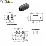 سوکت تعمیری مادگی AUX در سایز 3.5 میلی متری SMD