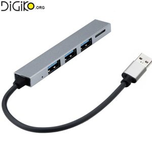 هاب 3 پورت USB2.0 به همراه رم ریدر TF
