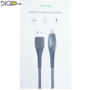 کابل شارژر اپل QCY با نمایشگر ولتاژ