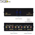 دیتا سوئیچ 1 به 2 کلید دار AV