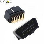 باکس دستگاه OBD2 خودرو با رابط اتصال 16pin خمیده 90 درجه