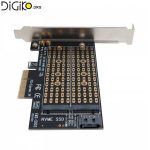 کارت تبدیل PCIE3.0 به پورت SATA و M-key MVME