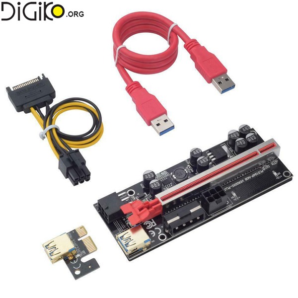 رایزر گرافیک PCIE 1X به 16X مدل 009S PLUS