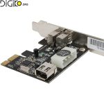 کارت PCI EXPRESS 1394 با سرعت 600 Mbps