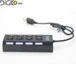 هاب USB استوک 4 پورت کلیددار