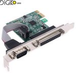 کارت تبدیل PCIE به پارالل و 1 پورت سریال