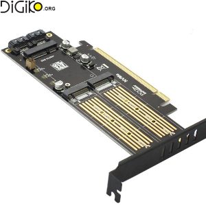 کارت تبدیل PCIE 16X به B-M KEY M2 +MSATA