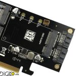 کارت تبدیل PCIE 16X به B-M KEY M2 +MSATA