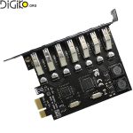 کارت تبدیل PCIE به 7 پورت USB3.0