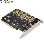 کارت تبدیل PCIE 16X به 5 پورت M2 B-KEY