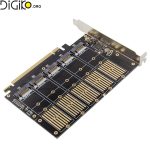 کارت تبدیل PCIE 16X به 5 پورت M2 B-KEY