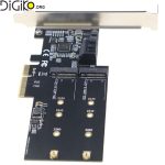 کارت تبدیل PCI-E 4X به SATA3.0 و M2 B-KEY