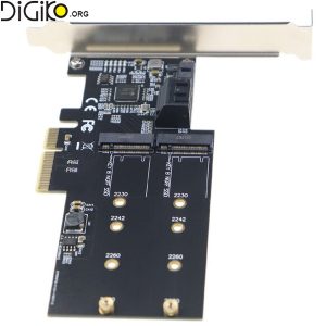 کارت تبدیل PCI-E 4X به SATA3.0 و M2 B-KEY