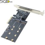 کارت تبدیل PCI-E 4X به SATA3.0 و M2 B-KEY
