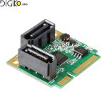 کارت تبدیل Mini PCI-E به 2 پورت SATA3.0