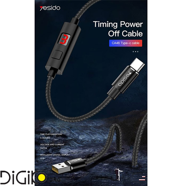 کابل USB به micro-usb یسیدو YESIDO Ca46 طول 1.2متر