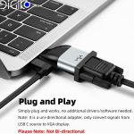 تبدیل تایپ سی به VGA مارک MINI TECH