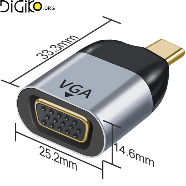 تبدیل تایپ سی به VGA مارک MINI TECH