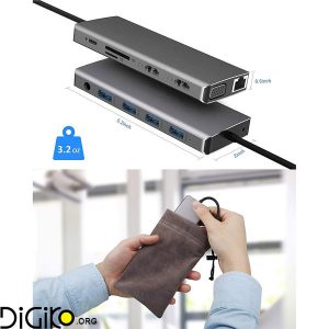 هاب داک تایپ سی 12در1 مینی تک