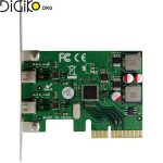 کارت TYPEC دو پورت با اسلت PCIE X4 مینی تک