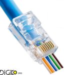 سوکت شبکه CAT 6 جلوباز بسته 100 عددی