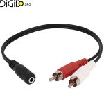 تبدیل AUX مادگی به دو AVI نری