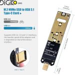تبدیل Nvme M-KEY به TYPE-C مینی تک