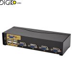 سوئيچ کی وی اِم 4 پورت VGA فرانت