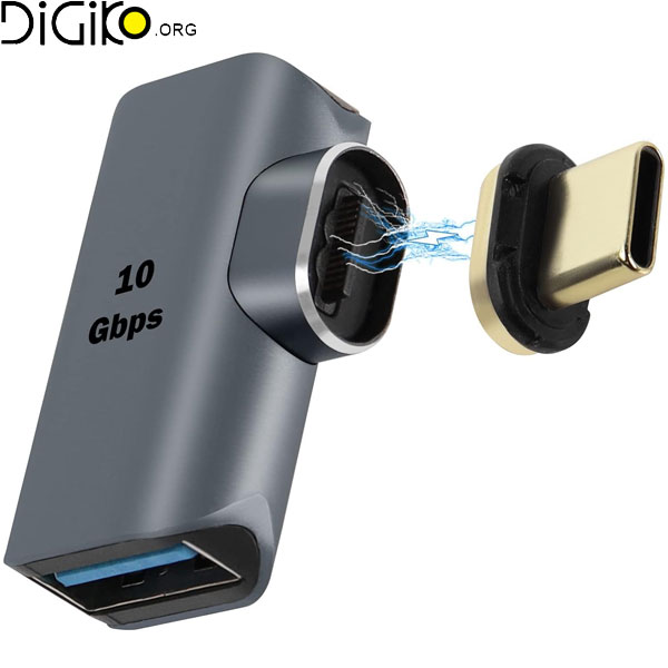 تبدیل OTG TYPEC مگنتی مینی تک 90 درجه