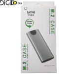 باکس فلزی هارد M2 NVME M-KEY به تایپ سی برند مینی تک