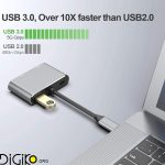 هاب داک تایپ سی 4در1 مینی تک