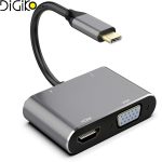 هاب داک تایپ سی 4در1 مینی تک