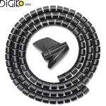 سیم جمع کن 2 متری 25 میل رنگ مشکی