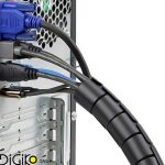 سیم جمع کن 2 متری 25 میل رنگ مشکی