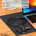هاب USB3.0 وگیگ 4 پورت مدل V-U344