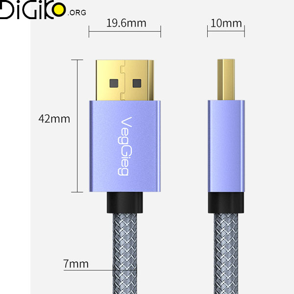 کابل DP V1.4 8K وگیگ 1.5 متری مدل V-Z620