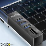 هاب USB2.0 و رم ریدر وگیگ مدل V-C303