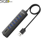 هاب USB2.0 و رم ریدر وگیگ مدل V-C306