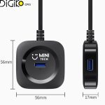 هاب USB3.0 مینی تک 4 پورت مدل M-344