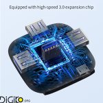 هاب USB3.0 مینی تک 4 پورت مدل M-344