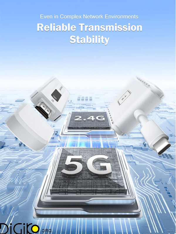 انتقال بی سیم HDMI با پورت تایپ سی p300