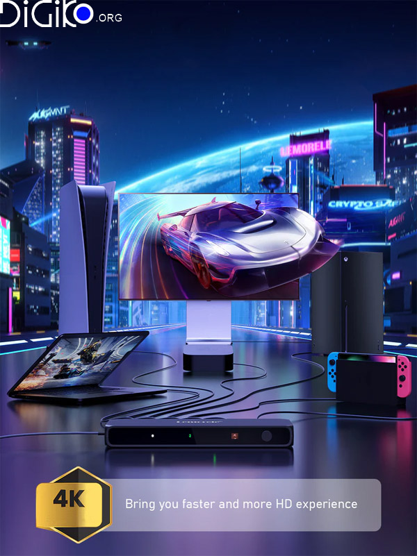 سوئیچ 5 پورت HDMI2.0 4K مدل Lemorele G96