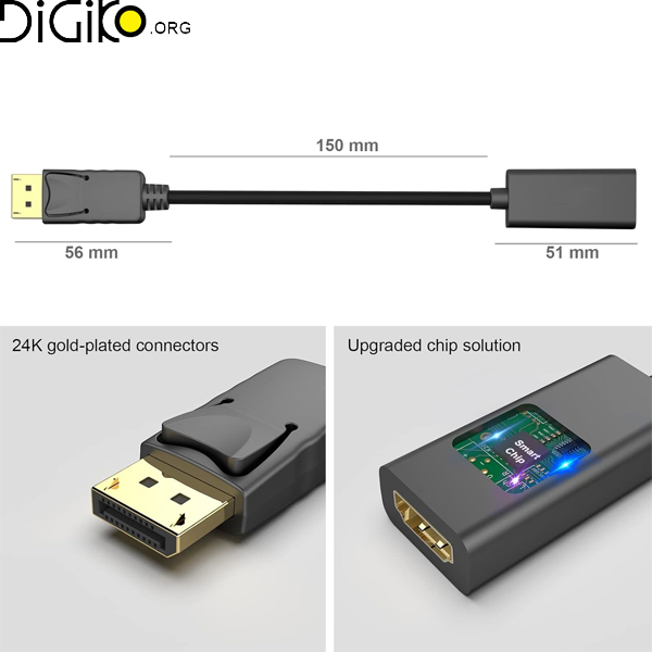 تبدیل DP به HDMI 4K مینی تک