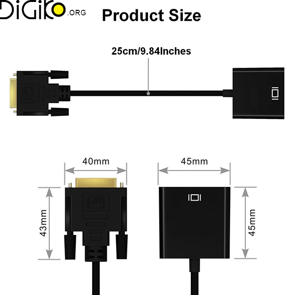تبدیل DVI -D به VGA اکتیو مینی تک