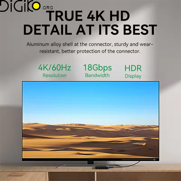 کابل HDMI 4K V2.0 مینی تک 5 متری