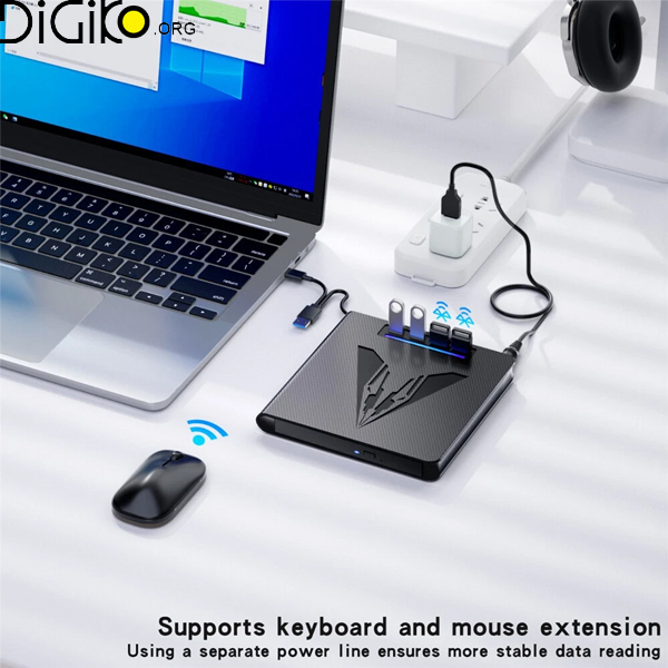 دی وی دی رایتر اکسترنال مینی تک با پورت USB و SD
