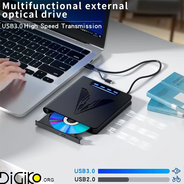 دی وی دی رایتر اکسترنال مینی تک با پورت USB و SD
