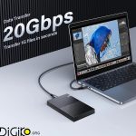 کابل دوسر TYPEC USB 3.2 مینی تک 5 متری