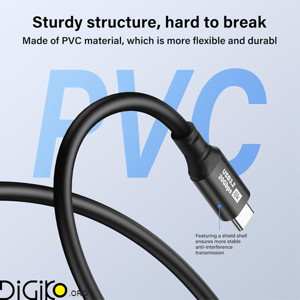 کابل دوسر TYPEC USB 3.2 مینی تک 5 متری